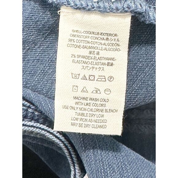 Free People Womens Denim Button Front A-Line Mini Stretch Jean Skirt Blue Size 0 - Picture 5 of 8